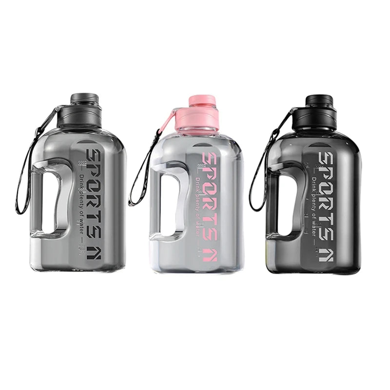 2.7 Liter Sport Water Bottle with straw & Time Scale BPA Free